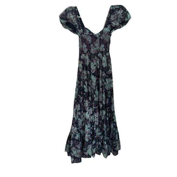 Free People Sundrenched Floral Tiered Maxi Sundress Small S NEW $168 - Picture 7 of 7